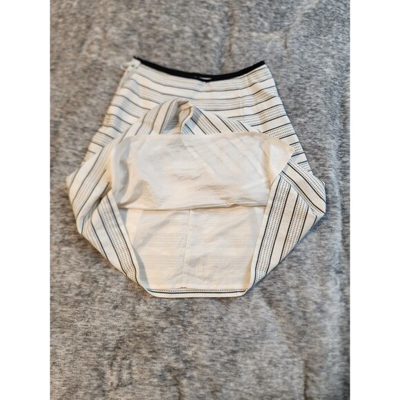 Keith British Style Cream/Black Embroidered Striped Skirt size 38 - Picture 2 of 5